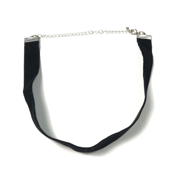 Faux Velvet Adjustable Choker Necklace - Picture 1 of 7